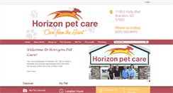 Desktop Screenshot of horizonpetcare.com