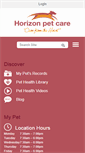 Mobile Screenshot of horizonpetcare.com
